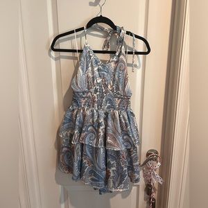 Bright Halter Neck Mini Dress